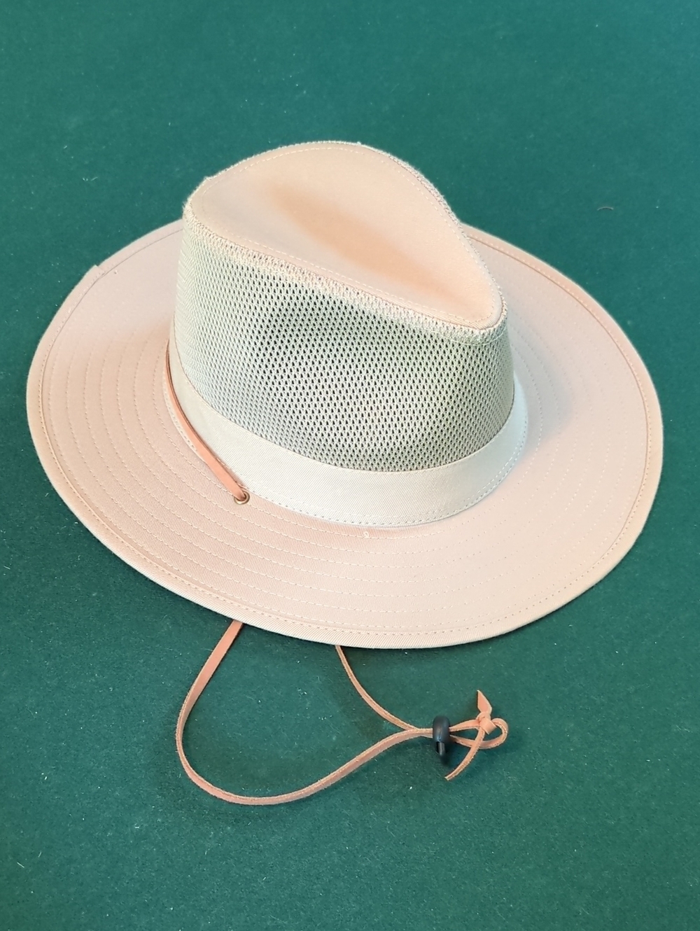 Kenny K Beige Mesh Safari Hat Men's NWOT